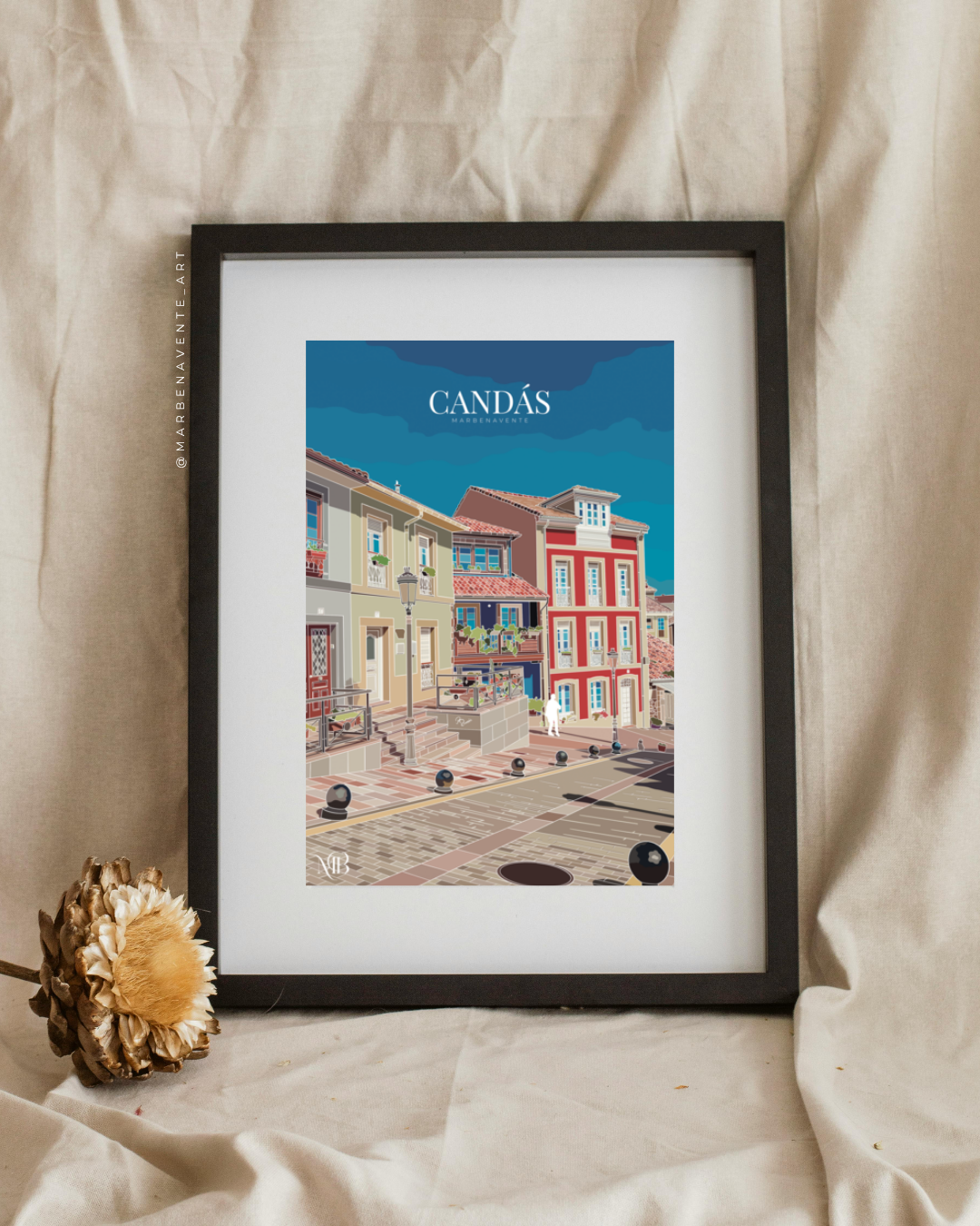 ILUSTRACION DE CANDÁS DIBUJADA POR MARBENAVENTE - CALLE ENRIQUE ALAU FLORES