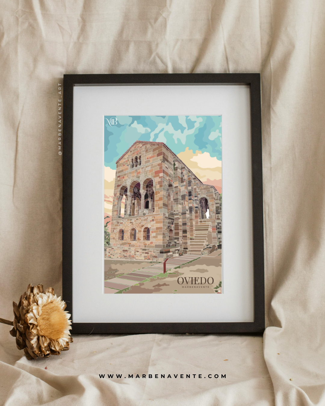 ILUSTRACION DE SANTA MARIA DEL NARANCO POR MARBENAVENTE