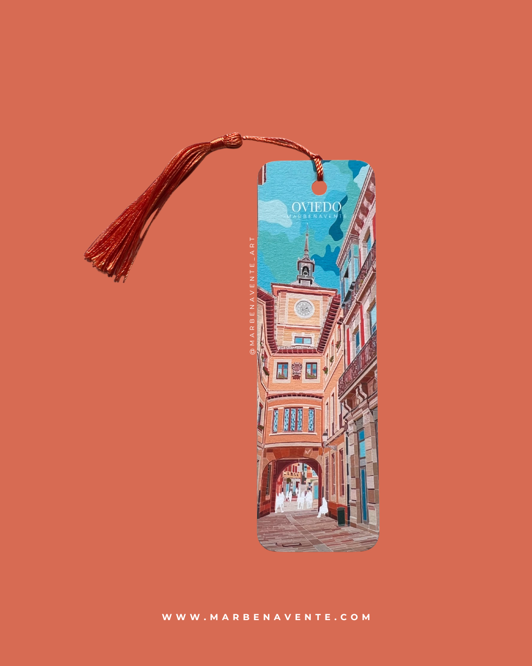 MARCAPÁGINAS ILUSTRADO POR MARBENAVENTE DE OVIEDO