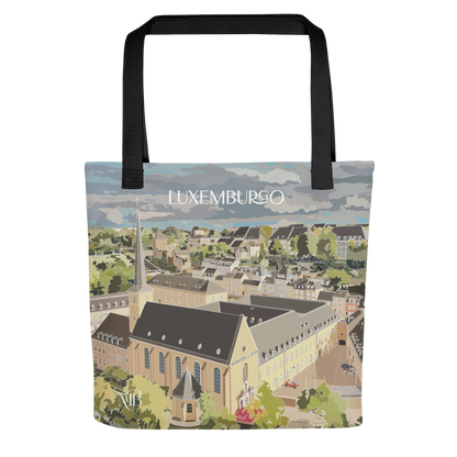 FRONTAL - TOTE BAG CON ILUSTRACIÓN DE LUXEMBURGO-GRAN DUCADO DE MARBENAVENTE