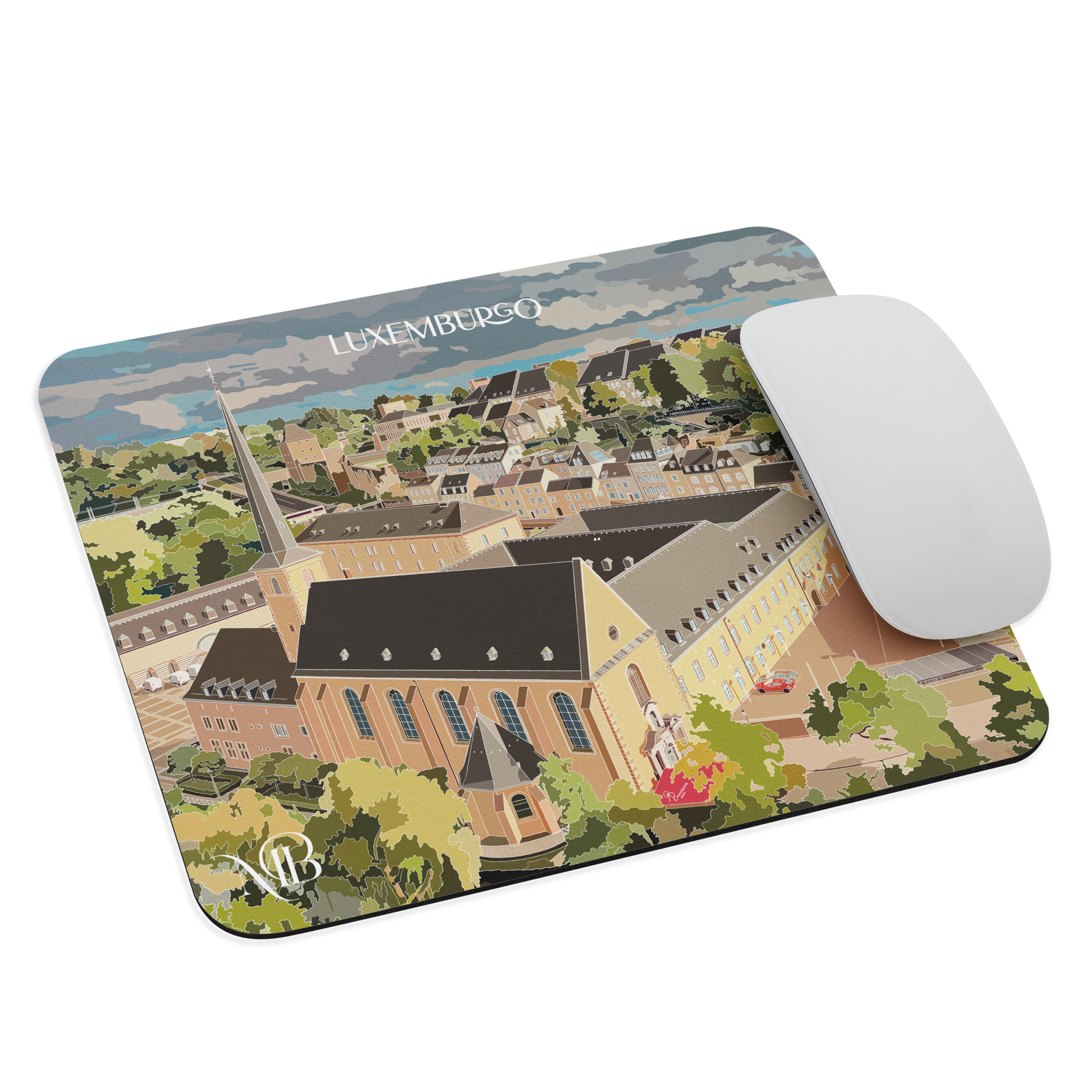 MOUSE PAD CON ILUSTRACIÓN DE LUXEMBURGO-GRAN DUCADO POR MARBENAVENTE