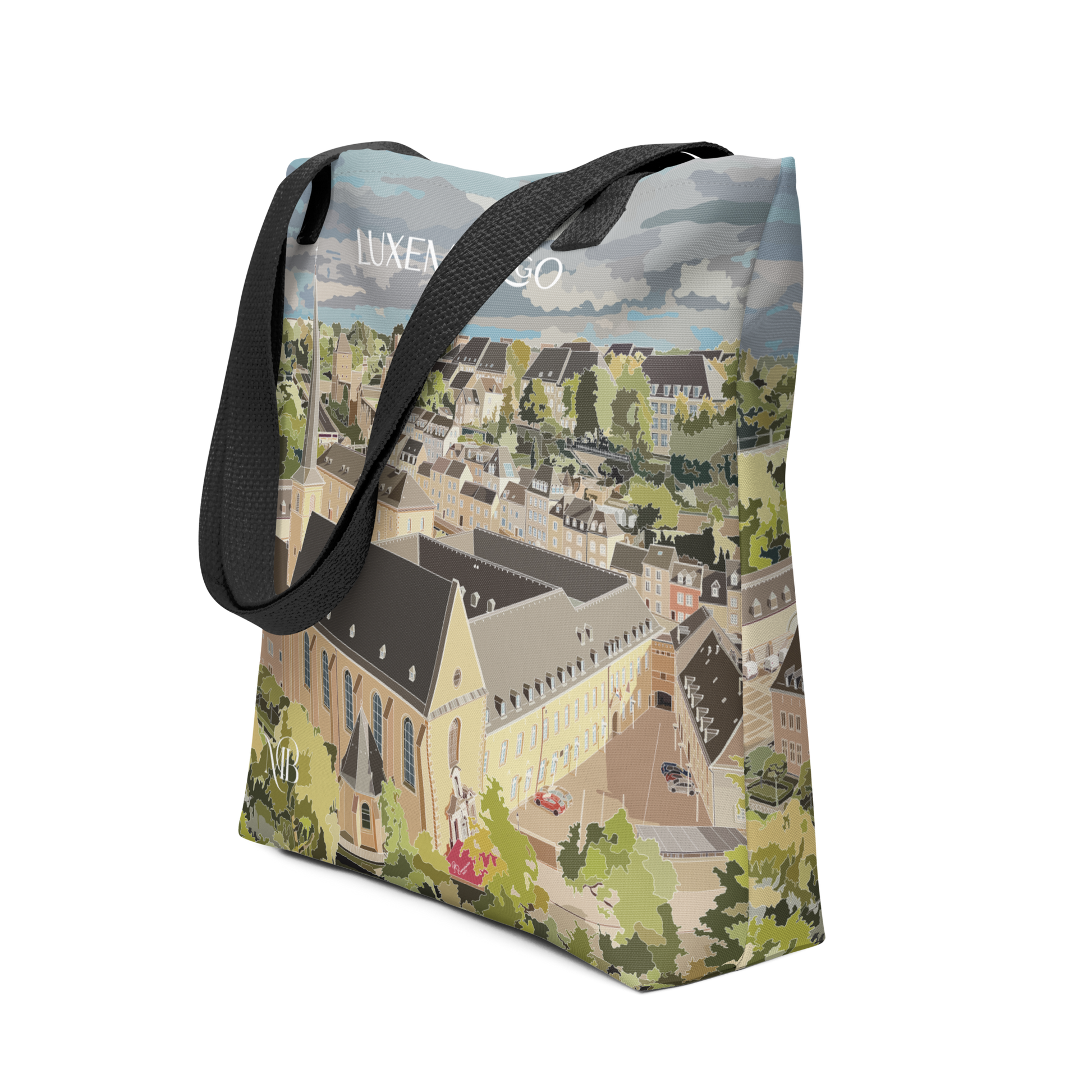DE LADO - TOTE BAG CON ILUSTRACIÓN DE LUXEMBURGO-GRAN DUCADO DE MARBENAVENTE