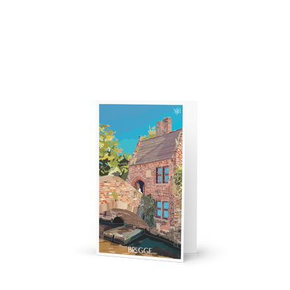 TARJETA ILUSTRADA DE BRUGGE-BRUJAS POR MARBENAVENTE