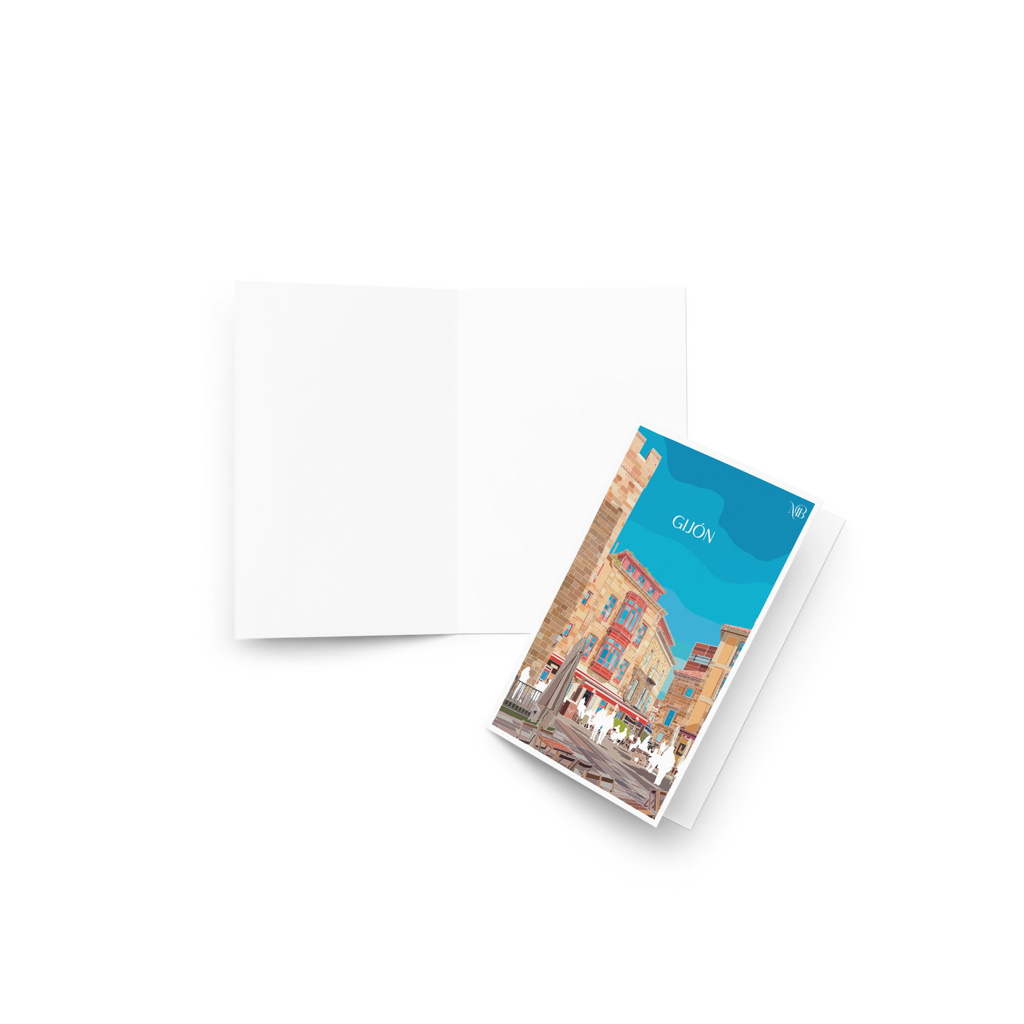 TARJETA ILUSTRADA DE GIJON-ASTURIAS POR MARBENAVENTE