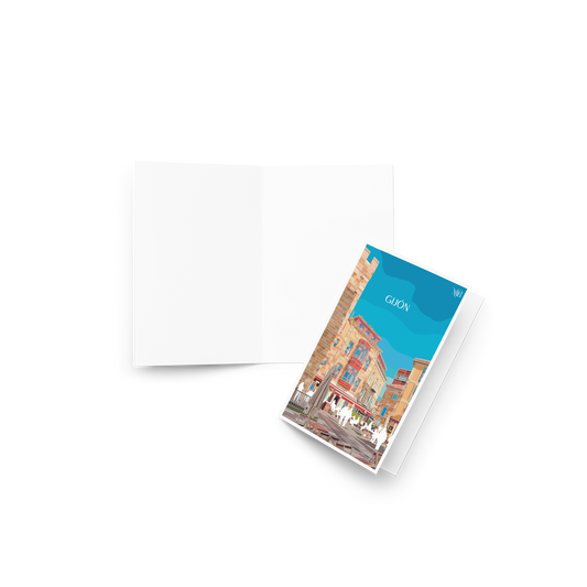 TARJETA ILUSTRADA DE GIJON-ASTURIAS POR MARBENAVENTE