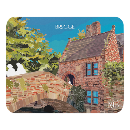 MOUSE PAD CON ILUSTRACIÓN DE BRUJAS-BRUGGE POR MARBENAVENTE