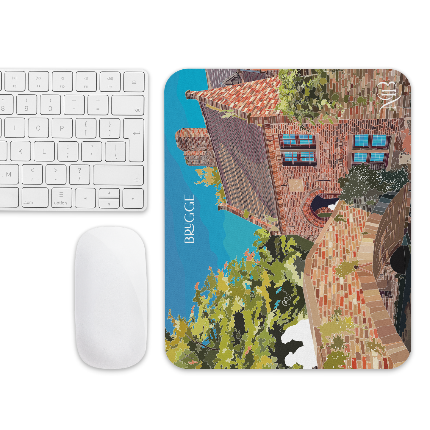 MOUSE PAD CON ILUSTRACIÓN DE BRUJAS-BRUGGE POR MARBENAVENTE
