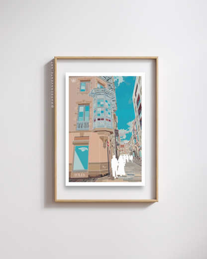 ILUSTRACION DE MARBENAVENTE DE AVILES EN CALLE LA FRUTA