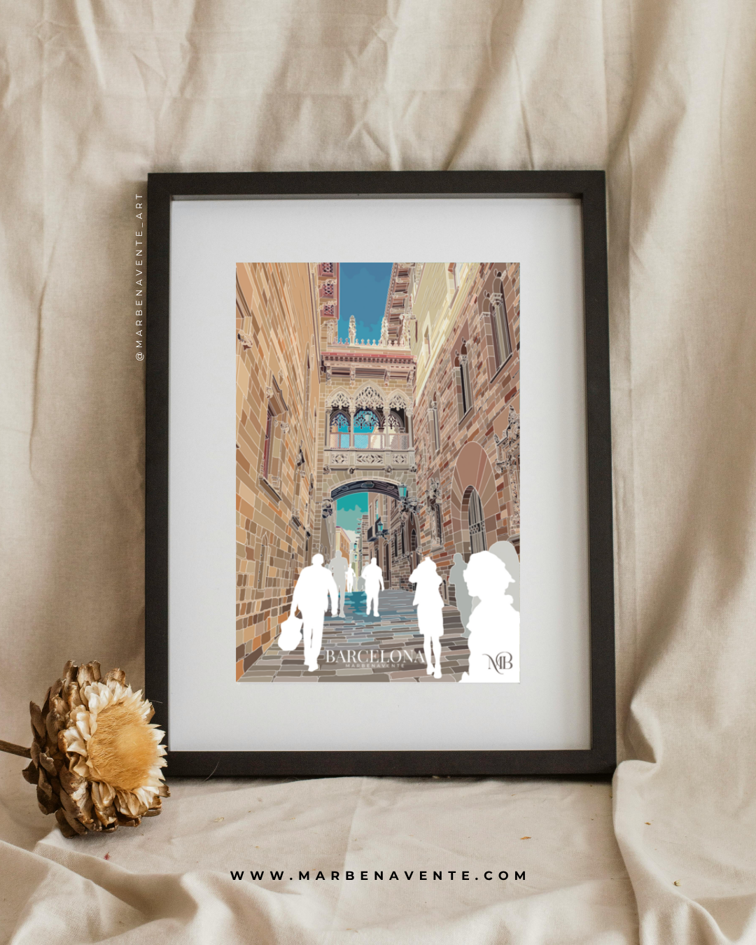 ILUSTRACION DE BARCELONA DE  MARBENAVENTE 