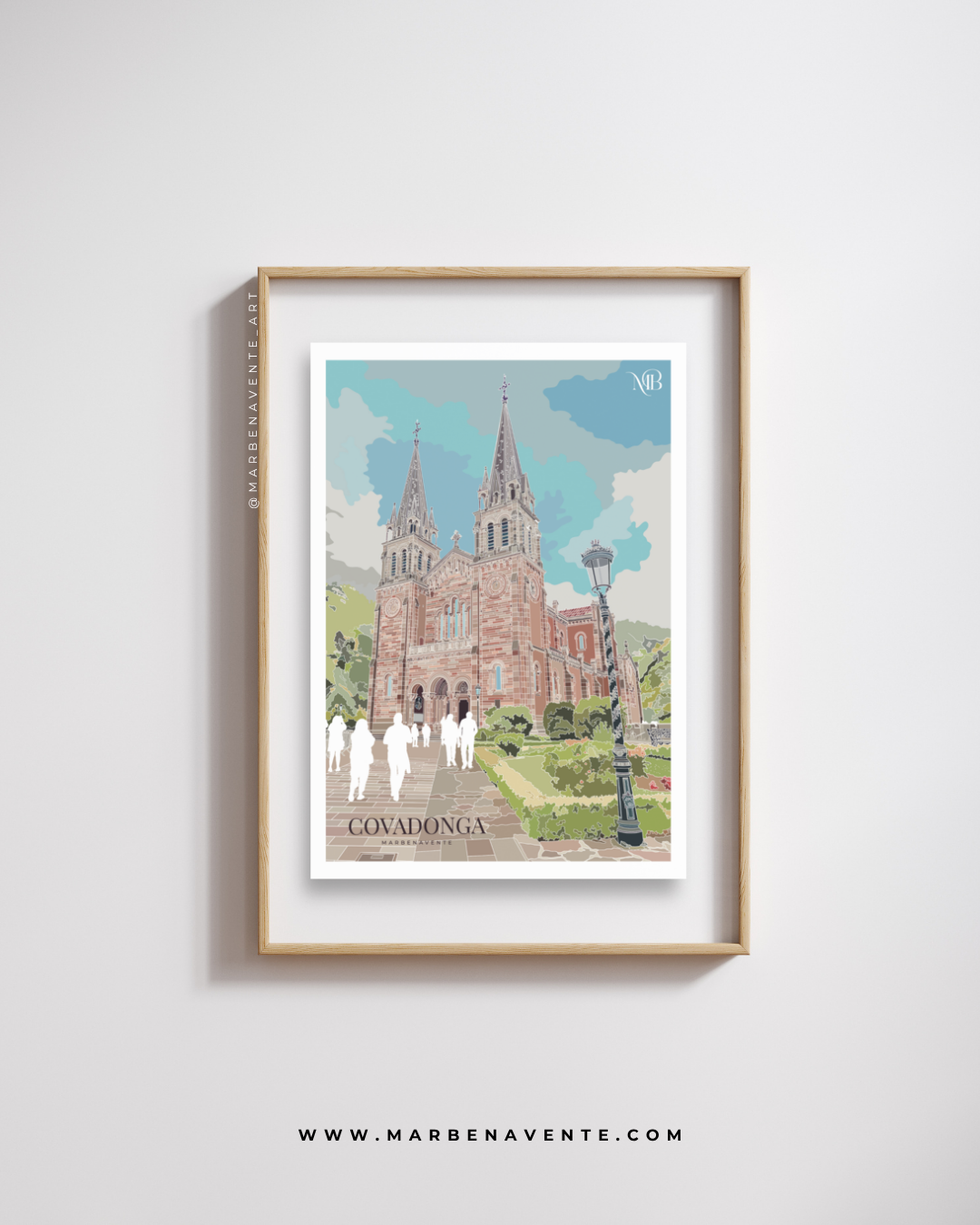 ILUSTRACION DE COVADONGA POR MARBENAVENTE