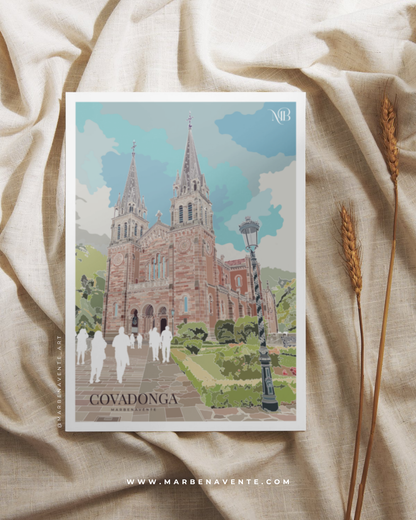 ILUSTRACION DE COVADONGA POR MARBENAVENTE