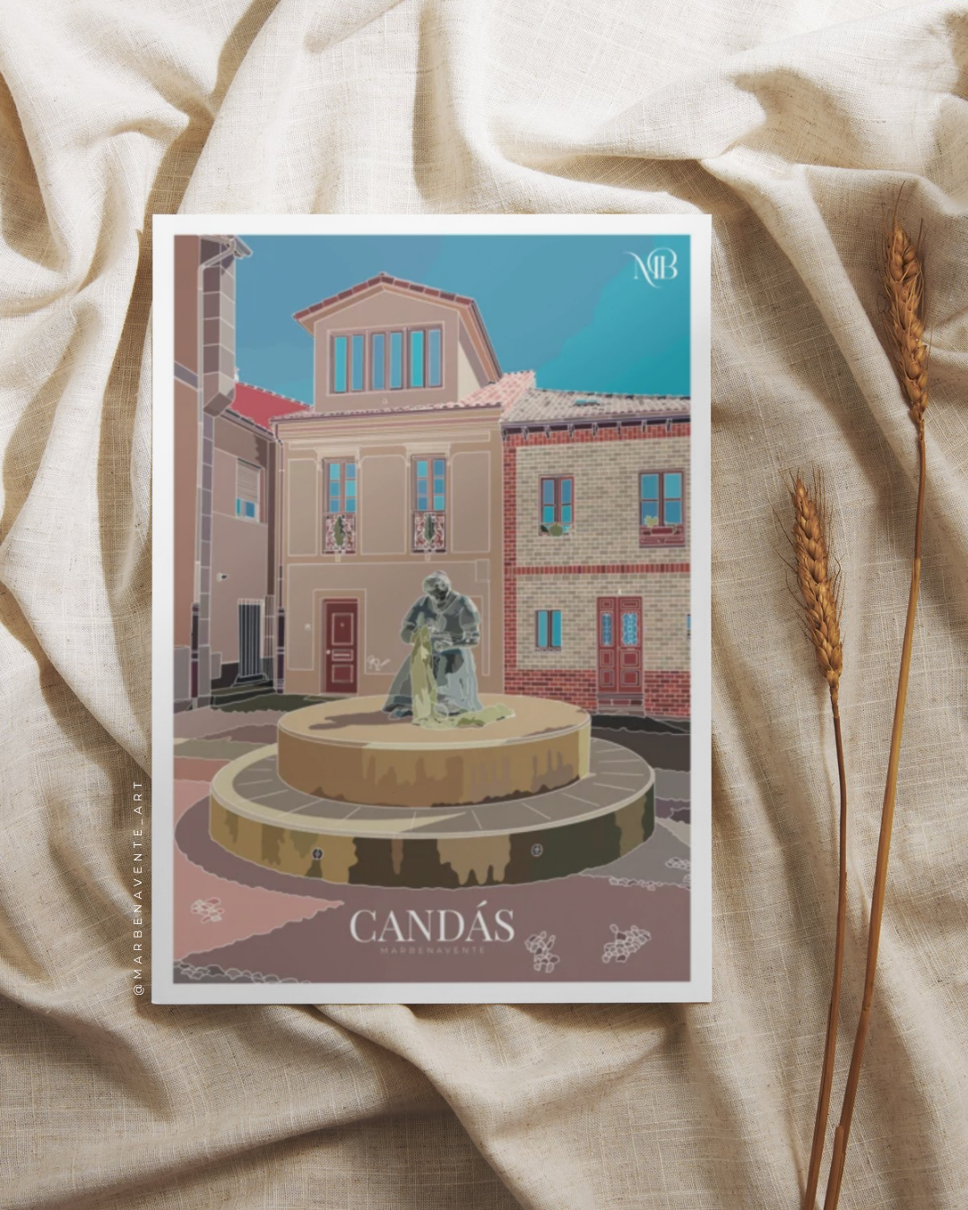 ILUSTRACION DE CANDÁS DIBUJADA POR MARBENAVENTE - MUJER REDERA