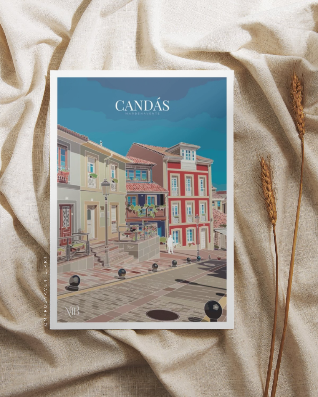 ILUSTRACION DE CANDÁS DIBUJADA POR MARBENAVENTE - CALLE ENRIQUE ALAU FLORES