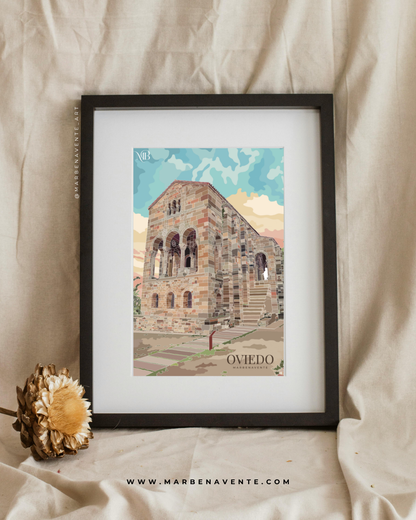 ILUSTRACION DE SANTA MARIA DEL NARANCO POR MARBENAVENTE