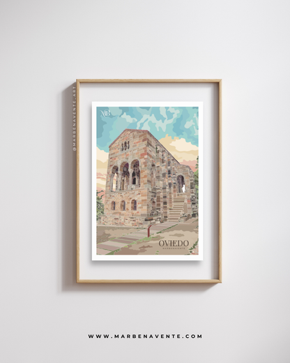 ILUSTRACION DE SANTA MARIA DEL NARANCO POR MARBENAVENTE