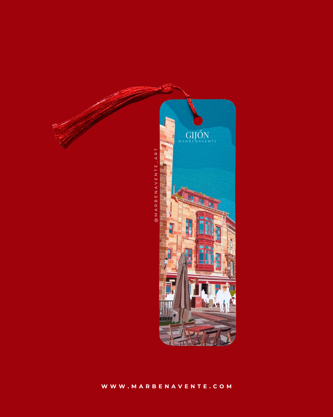 MARCAPAGINAS ILUSTRADO POR MARBENAVENTE DE GIJON