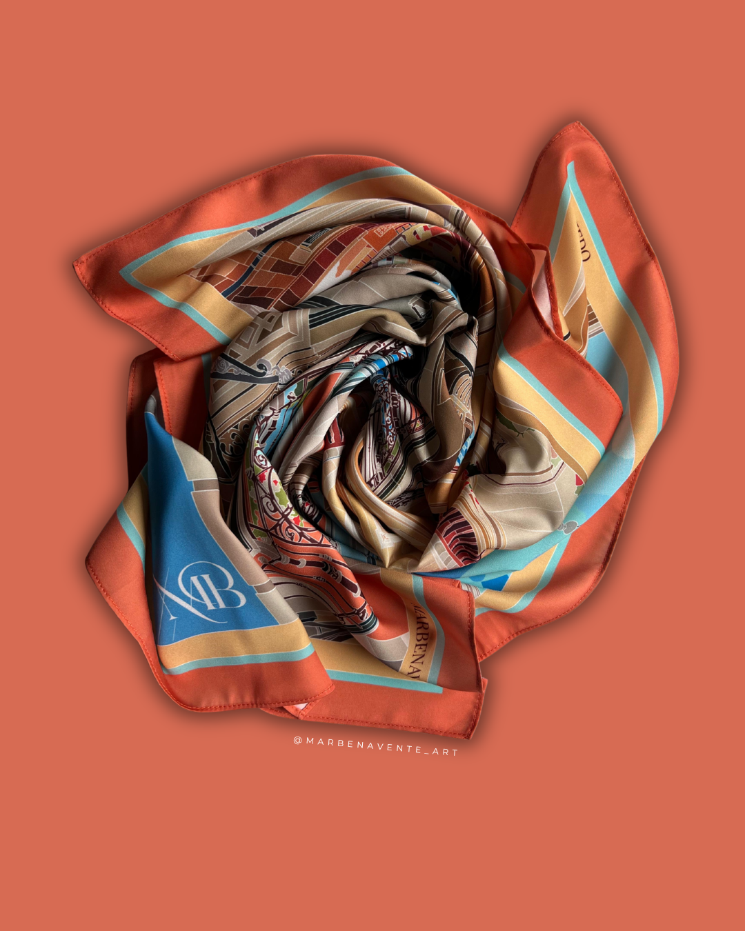 PAÑUELO ILUSTRADO DE OVIEDO EN CALLE CIMADEVILLA