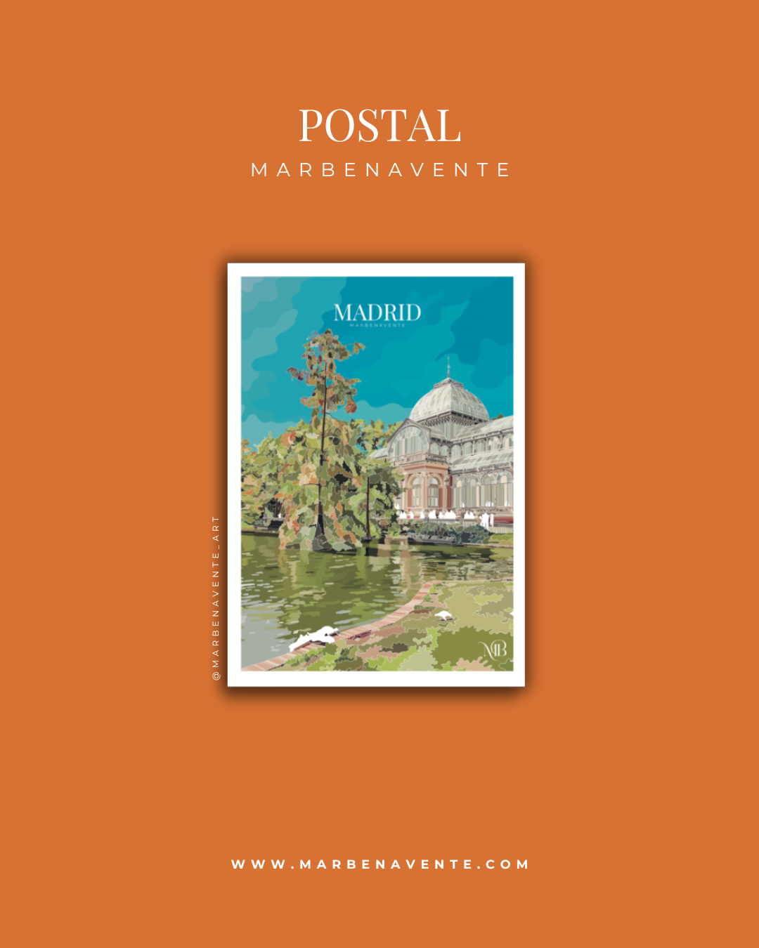 POSTAL ILUSTRADA POR MARBENAVENTE DE MADRID