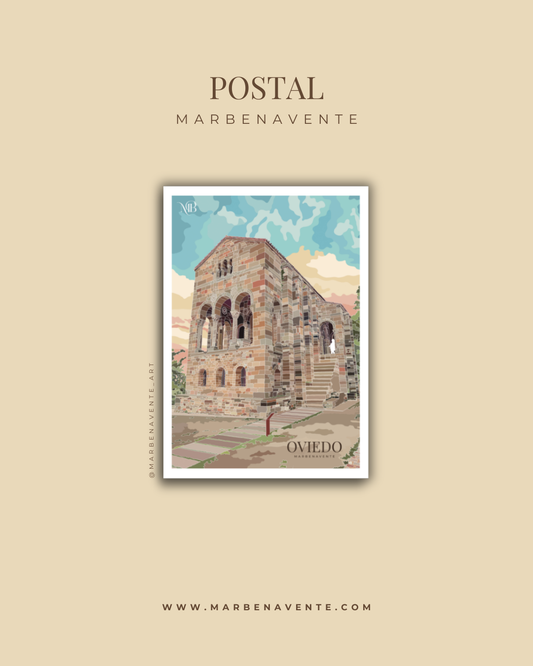 POSTAL ILUSTRADA DE SANTA MARIA DEL NARANACO POR MARBENAVENTE