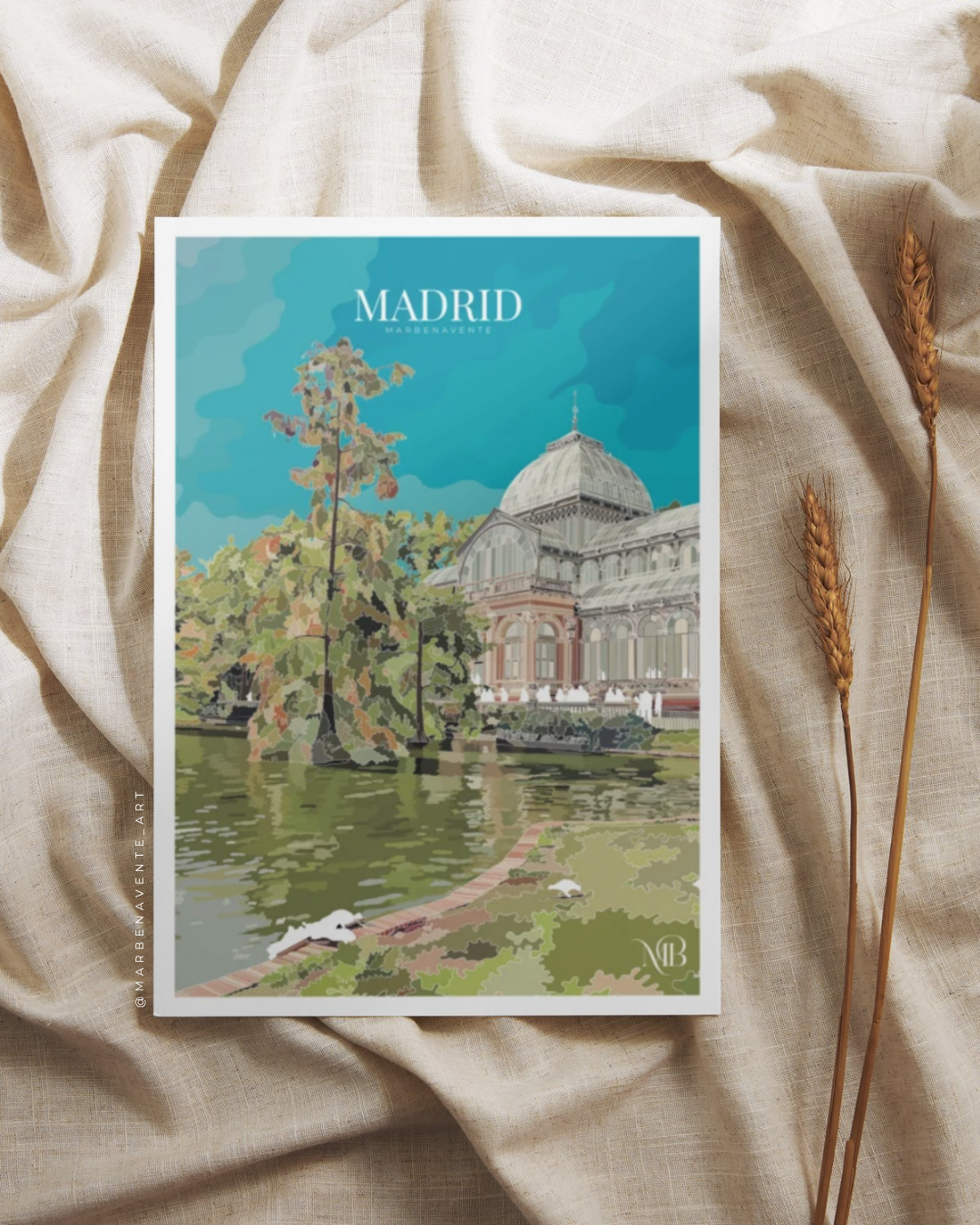 ILUSTRACION DE MADRID DIBUJADA POR MARBENAVENTE