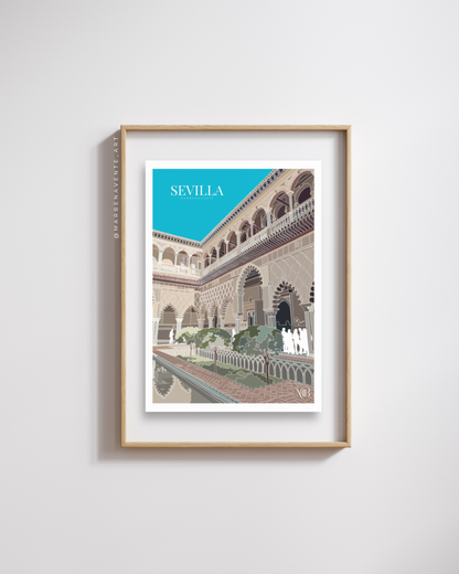 ILUSTRACIÓN PARA ENMARCAR DE SEVILLA POR MARBENAVENTE