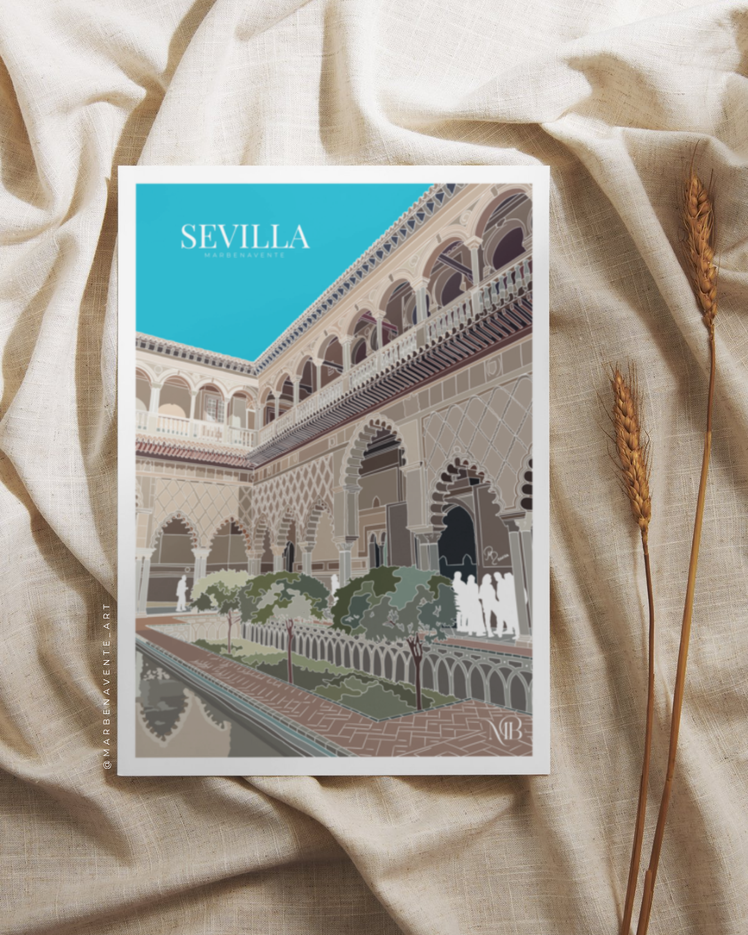 ILUSTRACIÓN PARA ENMARCAR DE SEVILLA POR MARBENAVENTE