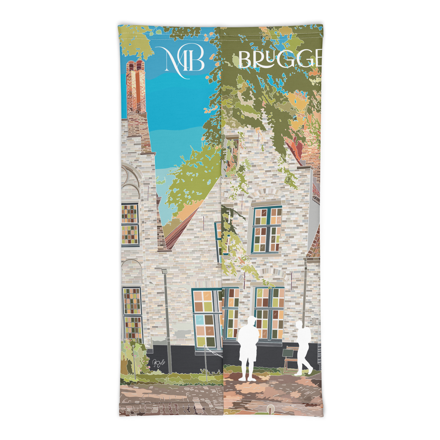 BRAGA DE CUELLO ILUSTRADA DE BRUGGE - BRUJAS - BELGICA POR MARBENAVENTE