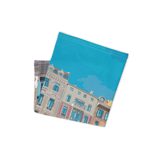 PAÑUELO TUBULAR DOBLADO - ILUSTRACIÓN OVIEDO  - MARBENAVENTE