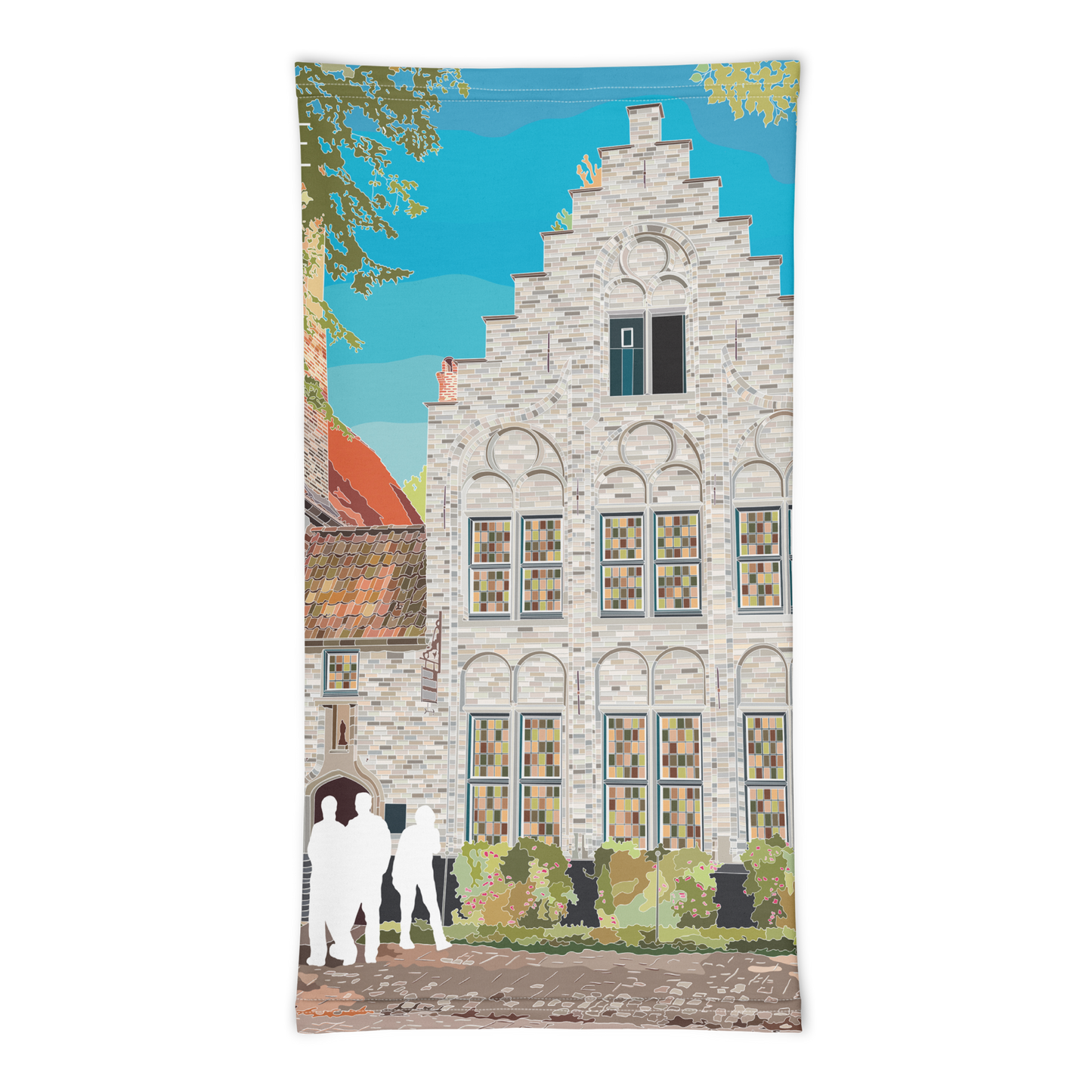 BRAGA DE CUELLO ILUSTRADA DE BRUGGE - BRUJAS - BELGICA POR MARBENAVENTE