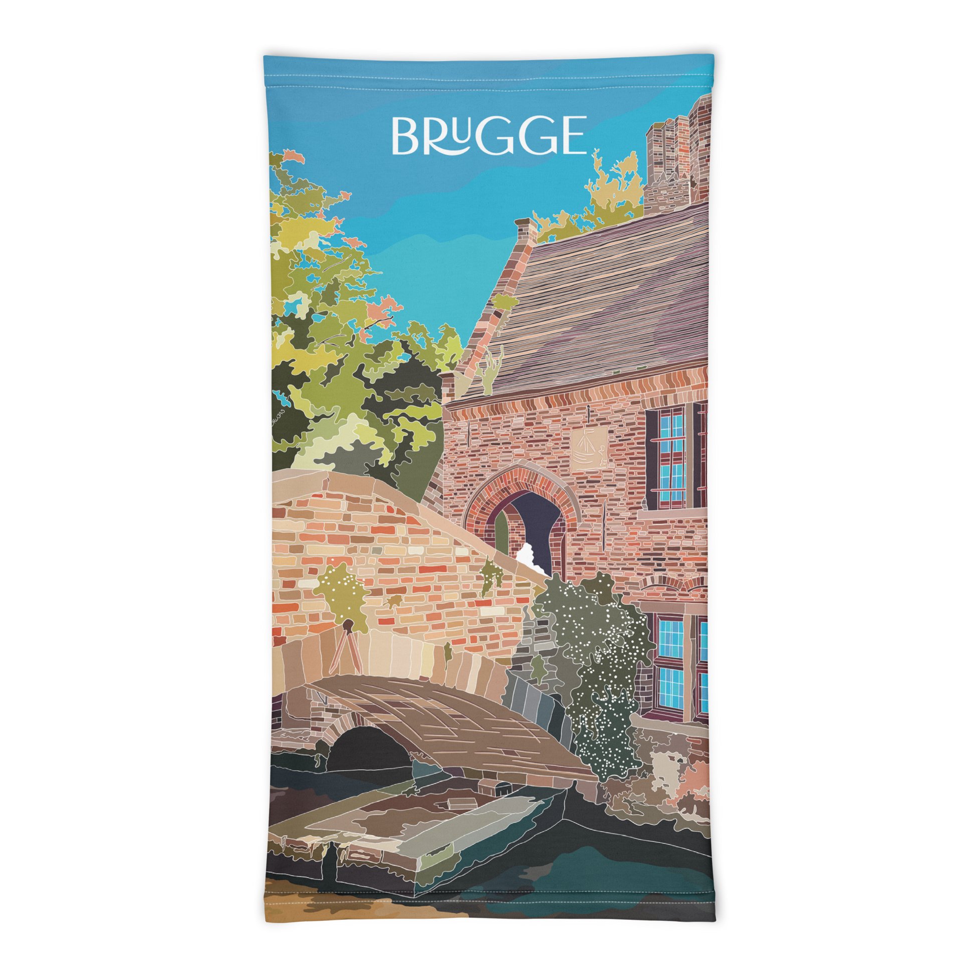 BRAGA DE CUELLO ILUSTRADA DE BRUGGE - BRUJAS - BELGICA POR MARBENAVENTE