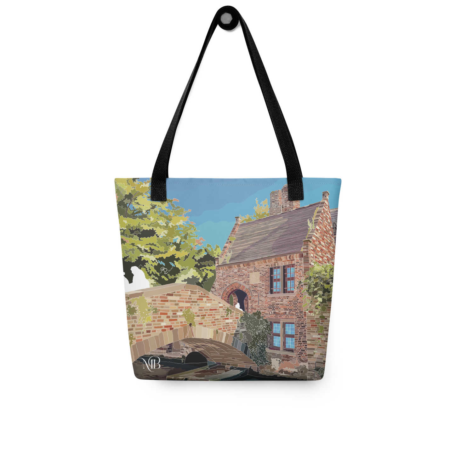 ATRÁS - TOTE BAG CON ILUSTRACIÓN DE BRUGGE PUENTE MARBENAVENTE