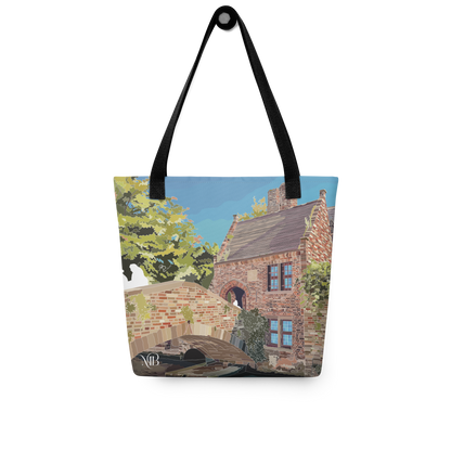 ATRÁS - TOTE BAG CON ILUSTRACIÓN DE BRUGGE PUENTE MARBENAVENTE