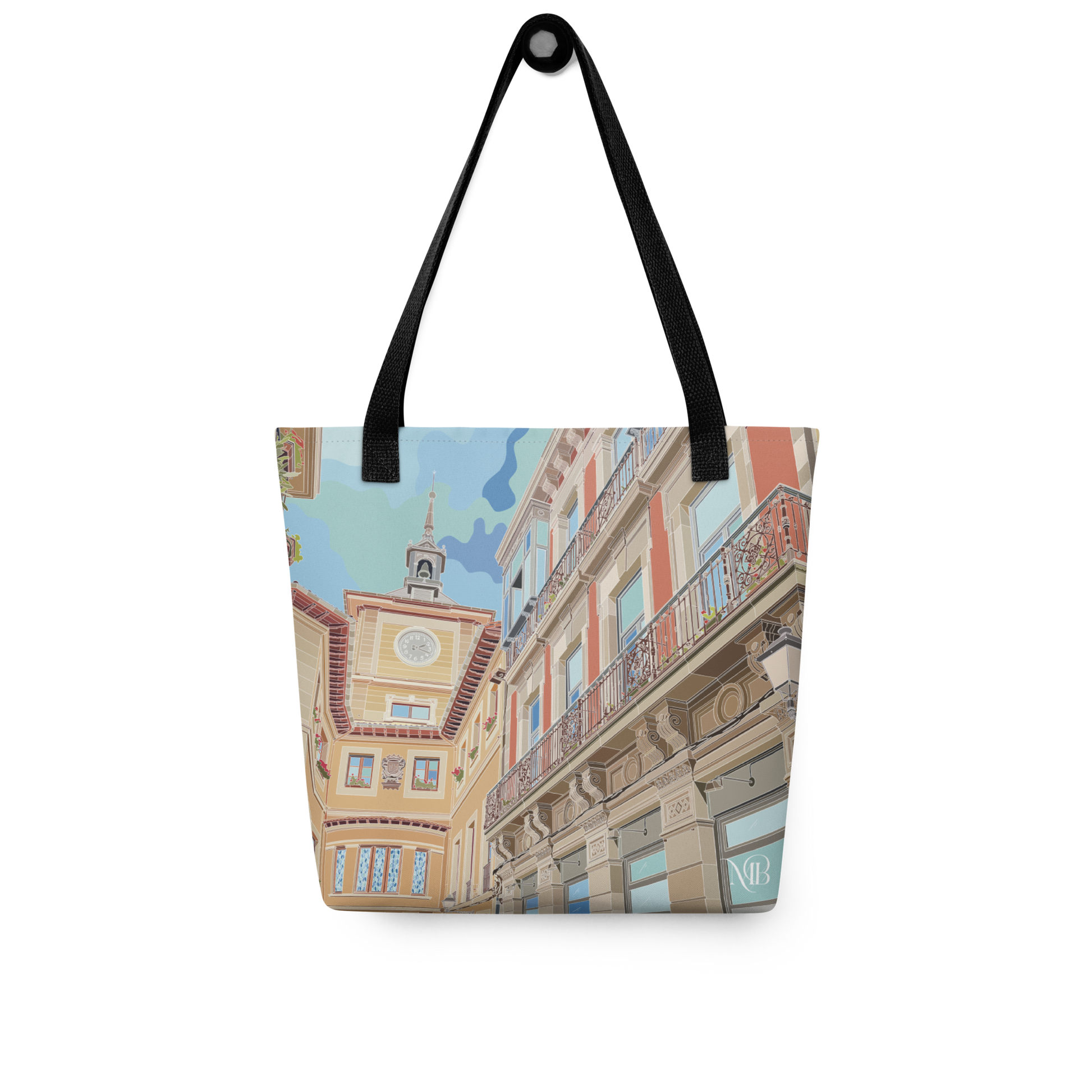 ATRÁS - TOTE BAG CON ILUSTRACIÓN DE OVIEDO DE MARBENAVENTE