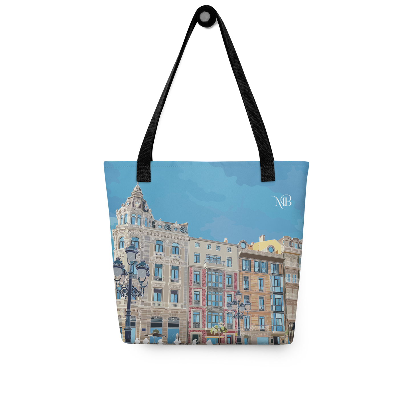 ATRÁS - TOTE BAG CON ILUSTRACIÓN DE OVIEDO-ASTURIAS DE MARBENAVENTE