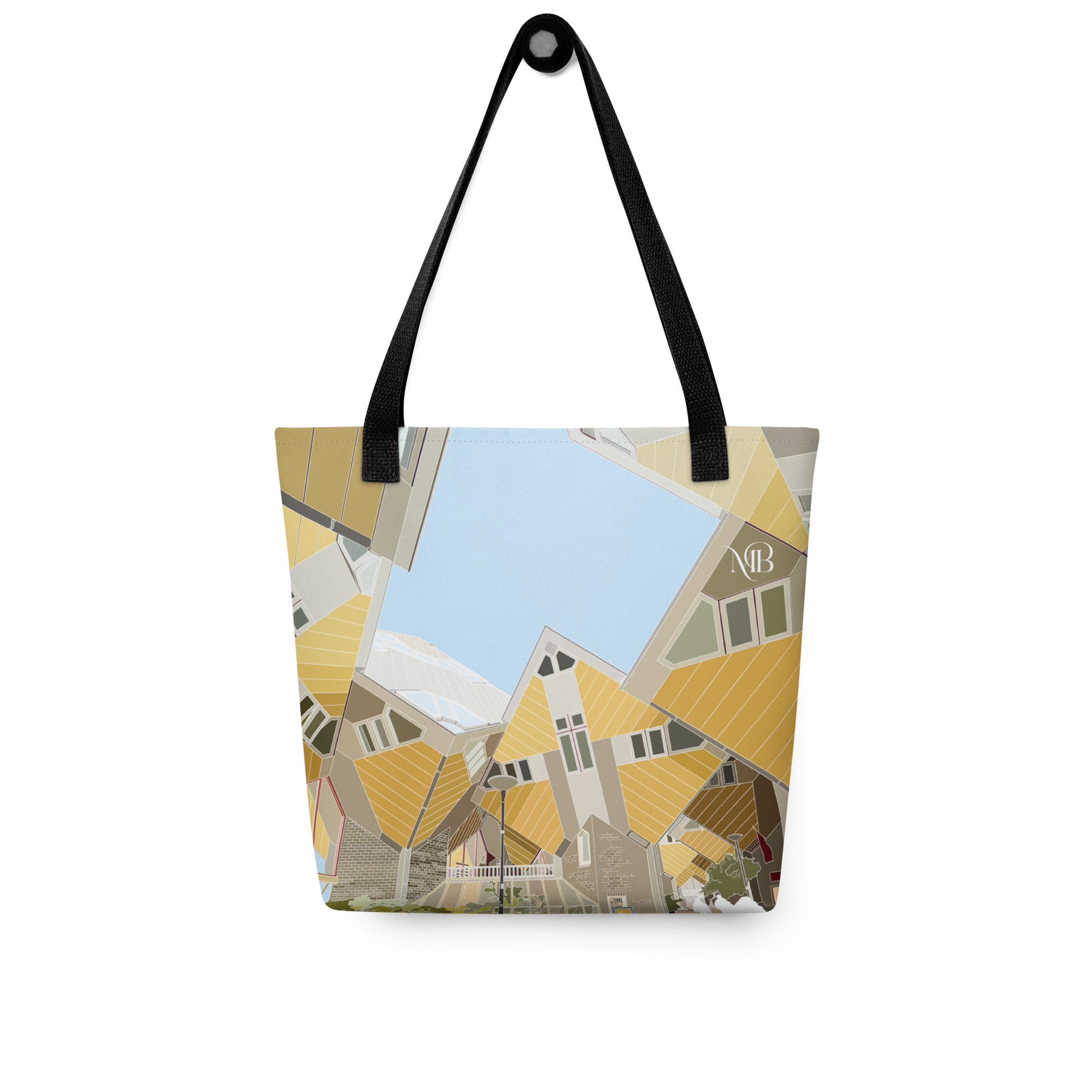 ATRÁS - TOTE BAG CON ILUSTRACIÓN DE ROTTERDAM-PAISES BAJOS DE MARBENAVENTE