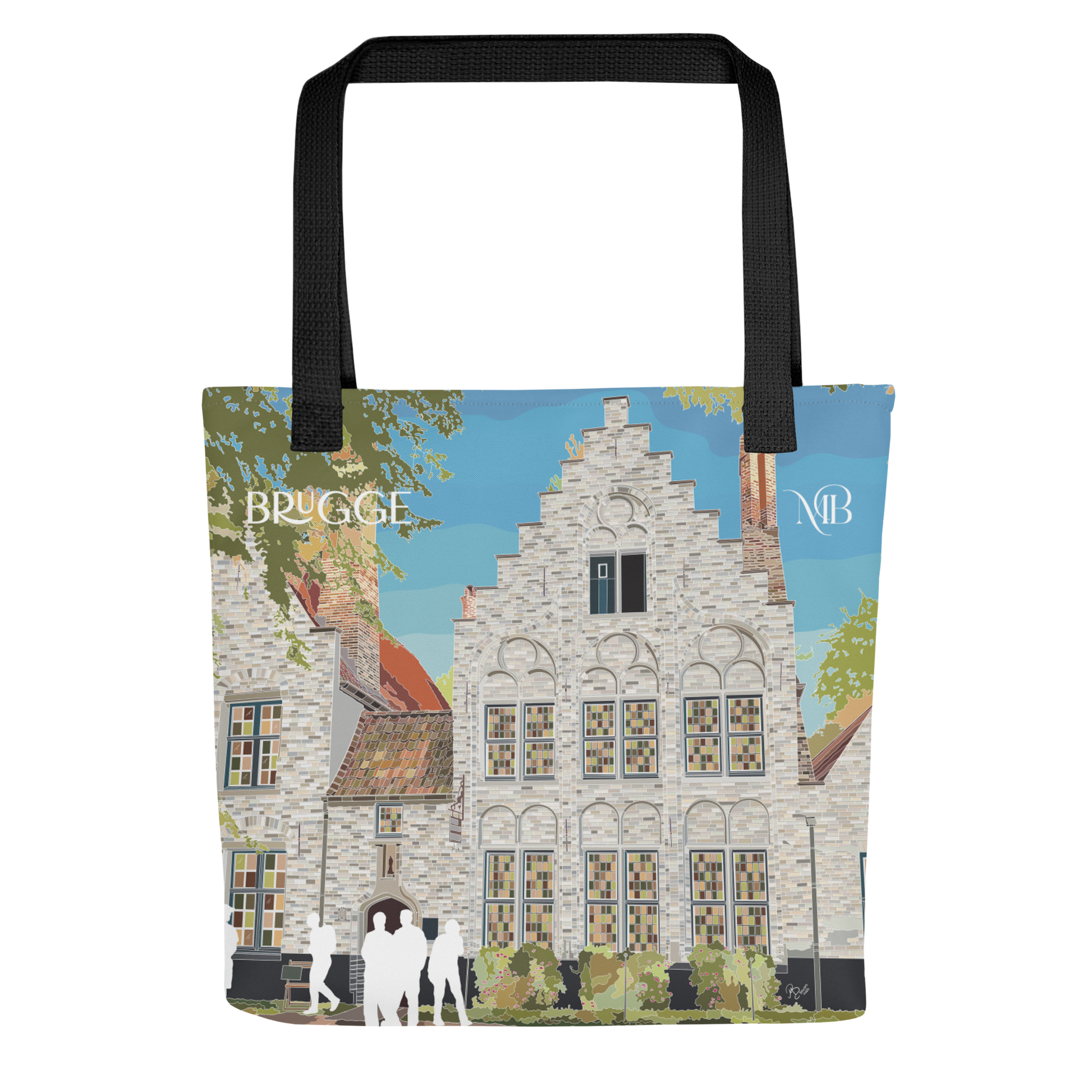FRONTAL- TOTE BAG CON ILUSTRACIÓN DE BRUGGE DE MARBENAVENTE