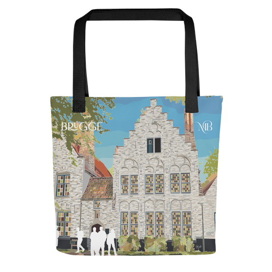 FRONTAL- TOTE BAG CON ILUSTRACIÓN DE BRUGGE DE MARBENAVENTE