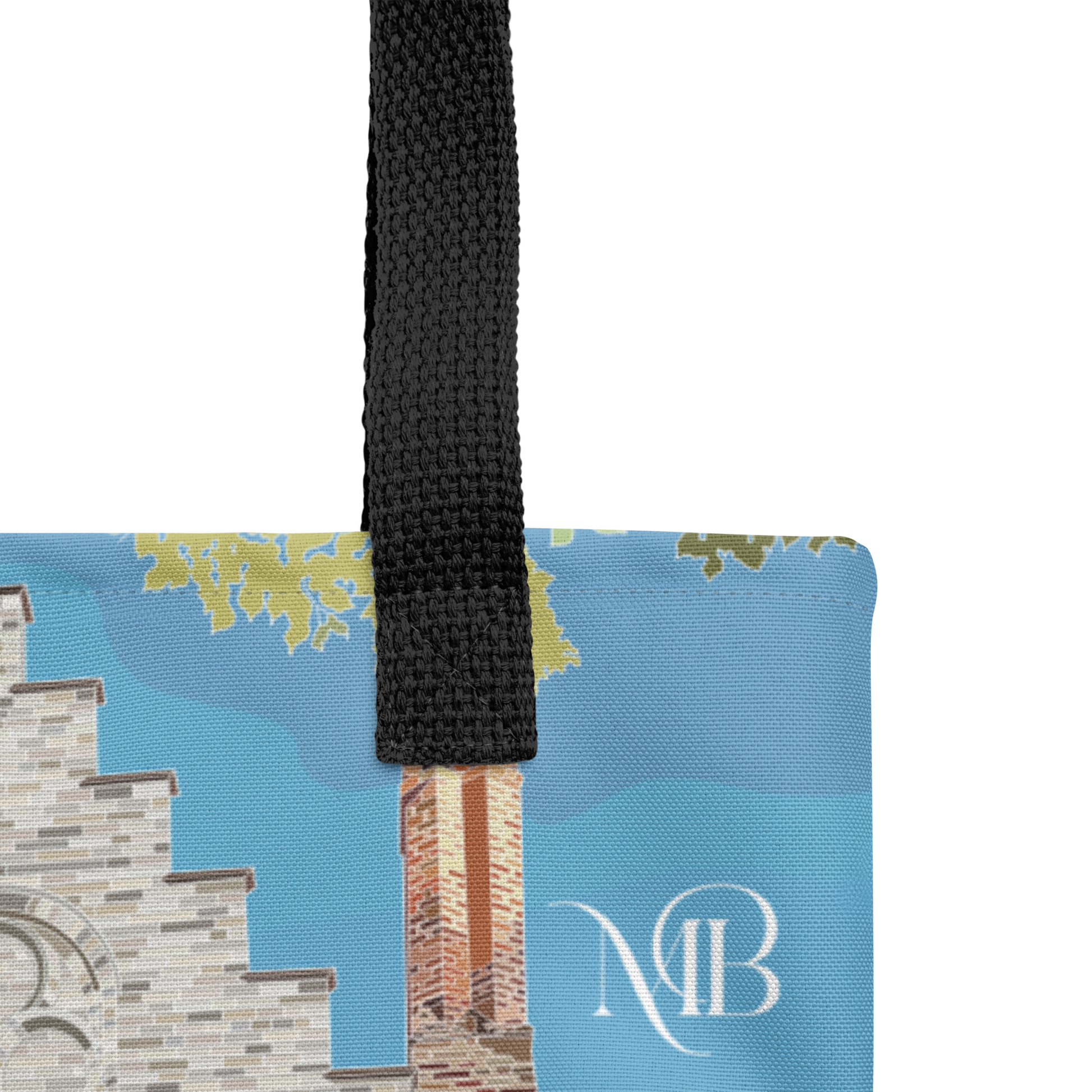 DETALLE - TOTE BAG CON ILUSTRACIÓN DE BRUGGE MARBENAVENTE