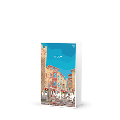 TARJETA ILUSTRADA DE GIJON-ASTURIAS POR MARBENAVENTE