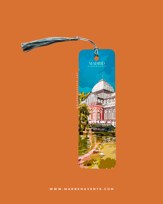 marcapaginas ilustrado de madrid por marbenavente
