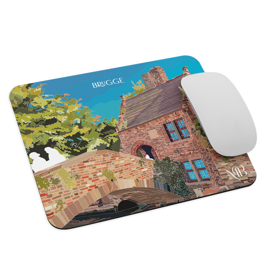 MOUSE PAD CON ILUSTRACIÓN DE BRUJAS-BRUGGE POR MARBENAVENTE