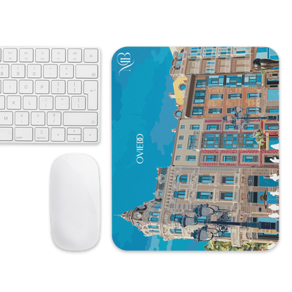MOUSE PAD CON ILUSTRACIÓN DE OVIEDO-ASTURIAS POR MARBENAVENTE